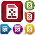 Icon series: file recovery Royalty Free Stock Photo