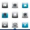 Icon series - home services Royalty Free Stock Photo