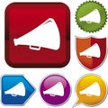 Icon series: horn speaker Royalty Free Stock Photo