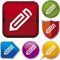 Icon series: pencil (vector)