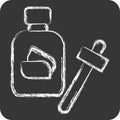 Icon Serum. related to Cosmetic symbol. chalk Style. simple design editable. simple illustration