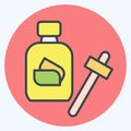 Icon Serum. related to Cosmetic symbol. color mate style. simple design editable. simple illustration