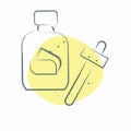 Icon Serum. related to Cosmetic symbol. Color Spot Style. simple design editable. simple illustration