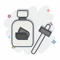 Icon Serum. related to Cosmetic symbol. comic style. simple design editable. simple illustration