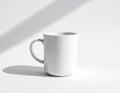 White Coffee Cup with Saucer Royalty Free Stock Photo