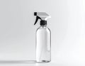 Transparent Spray Bottle on White Royalty Free Stock Photo