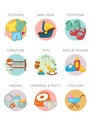 Icon set - Baby products categories