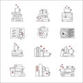 Icon set for book fans