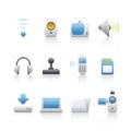 Icon Set - Computer Equipament Royalty Free Stock Photo