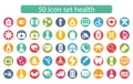 Icon set design Medicine and Health Vector