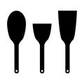 Icon set kitchen shovels