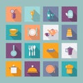 Icon Set of kitchen ware kitchen ware -illustration