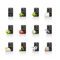 Icon Set - Mobile Comunications Royalty Free Stock Photo