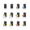 Icon Set - Mobile Comunications 2 Royalty Free Stock Photo