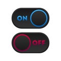 Icon set multi colored button in flat style.