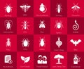 Icon set for pest control companies