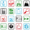 Icon set Shopping Royalty Free Stock Photo