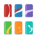 Icon set soda cans