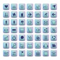 Icon set with sweet background.