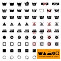 Icon set / symbols. Icon for washing laundry / ironing /clothing care . Separate icons. Vector illustration.	 For any use. Royalty Free Stock Photo