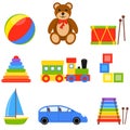 Icon Set Toys Royalty Free Stock Photo