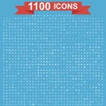 Icon set, Universal website, Construction, industry, Business, Medical, healthy and ecology icons.
