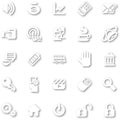 Icon Set White minimalist