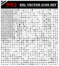 992 icon set for you design Royalty Free Stock Photo