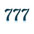 777 Icon Royalty Free Stock Photo