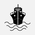 Icon ship, Journey sea port, image
