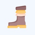 Icon Shoes. related to Indigenous People symbol. flat style. simple design editable. simple illustration