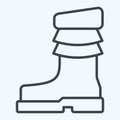 Icon Shoes. related to Indigenous People symbol. line style. simple design editable. simple illustration