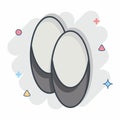 Icon Shoes. related to Theatre Gradient symbol. comic style. simple design editable. simple illustration