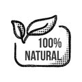 This icon signifies products that are natural, containing no synthetic additives or chemicals.