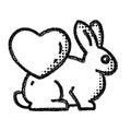 This icon signifies products or practices that are cruelty-free, emphasizing a commitment to not testing on animals.