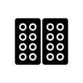 Black solid icon for Similarly, likewise and parallel Royalty Free Stock Photo
