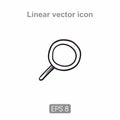 Icon simple magnifier