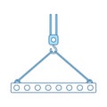 Icon Of Slab Hanged On Crane Hook