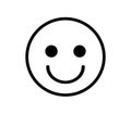 Icon smail. smiles icon vector Royalty Free Stock Photo