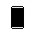 Black solid icon for Smartphone, code and cell