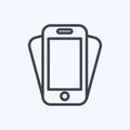 Icon Smartphone Shake. suitable for web interface symbol. line style. simple design editable. design template vector. simple
