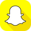 Icon of the snapchat application Royalty Free Stock Photo