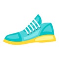 Icon of sneaker. Sport equipment illustration. For training and competition design.