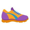 Icon of sneaker. Sport equipment illustration. For training and competition design.