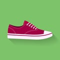 Icon of sneakers. Sport shoes, footwear vector sign, symbol