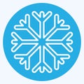 Icon Snow Proof. suitable for sportswear symbol. blue eyes style. simple design editable. design template vector. simple Royalty Free Stock Photo