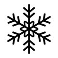 Icon snowflake black