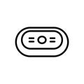 Black line icon for Soap, detergent and cosmetics
