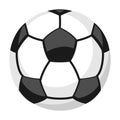 Icon of soccer ball ball in flat style. Stylized sport equipment illustration.