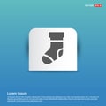 Icon socks - Blue Sticker button